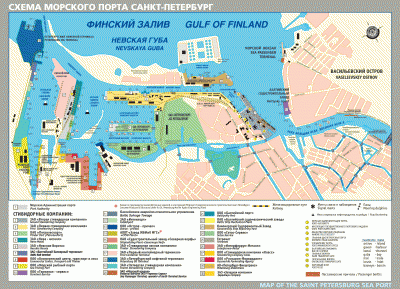 Scheme of the Sea Port of Saint-Petersburg