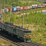 There was first container train dispatch on route of the Big Port of St. Petersburg – Vorsino station